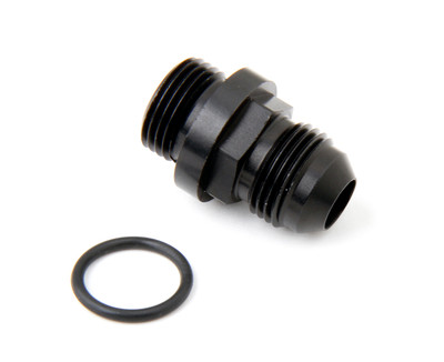 Holley Short -8AN male fuel inlet fitting black -8AN o-ring threads Ultra XP fuel bowls - (HOL-26-143-1)