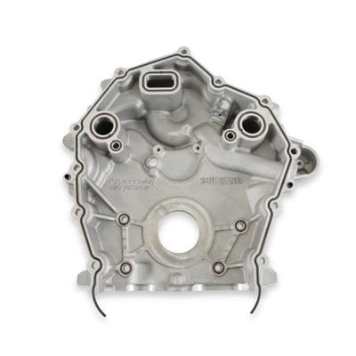 Holley Timing Cover Ford 7.3L Godzilla w/High Mount Accessory & Holley Pan, Natural - (HOL-97-401)