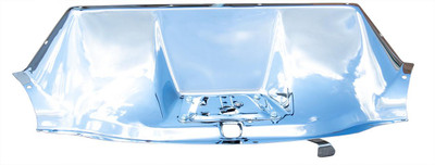  Auto Metal Direct Hood Latch Panel - Chromed Stainless - 47-55 Chevy GMC Pickup Truck Suburban - (AMD-304-4047-1C) 