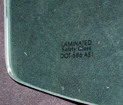  Auto Metal Direct Windshield with Antenna Green Tint with Tint Band 70-72 GM A-Body Convertible - (AMD-380-3470-VT) 