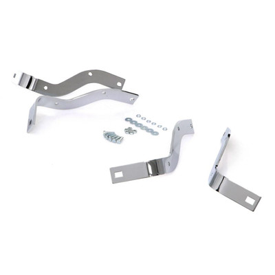  Auto Metal Direct Rear Bumper Bracket Set Chrome 48-52 F1 F2 Flareside 53-72 F100 F250 Flareside - (AMD-970-4553-CS) 