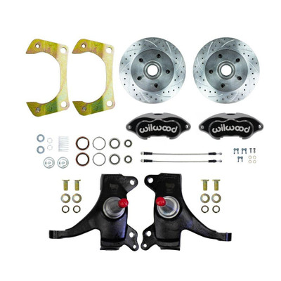  The Right Stuff 1971-72 GM Truck/Sub, 2WD, 2" Drop At The Wheel Disc Kit Wilwood Calipers - (TWK7125DP-P) 