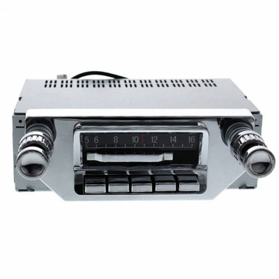 Custom Autosound 1964-66 Ford Mustang Slidebar Radio with Bluetooth - (CAS-CAMMSSBR2)