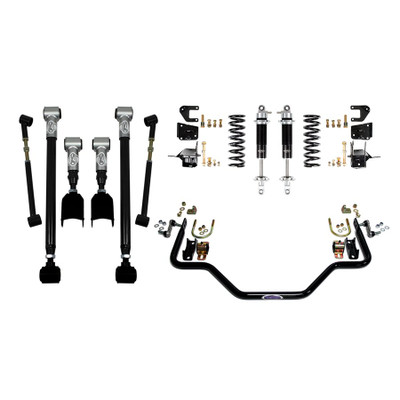 Detroit Speed 64-66 Chevelle/El Camino, Speed Kit 3 Rear Suspension w/Base Shocks & Stock Axle - (041611DS)