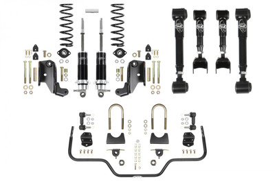  Detroit Speed 79-93 Mustang, Speed Kit 2 Rear Suspension Kit w/Double Adjustable-Shocks - (041646-DDS) 