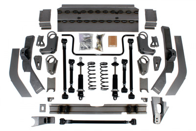 Detroit Speed 62-67 Chevy II, Quadralink Rear Suspension Kit w/Double Adjustable Remote Shocks - (041707-RDS)