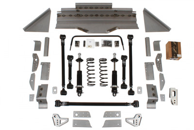 Detroit Speed 64.5-70 Mustang, Quadralink Rear Suspension Kit w/Base Shocks & w/o Axle Bracket - (041733DS)