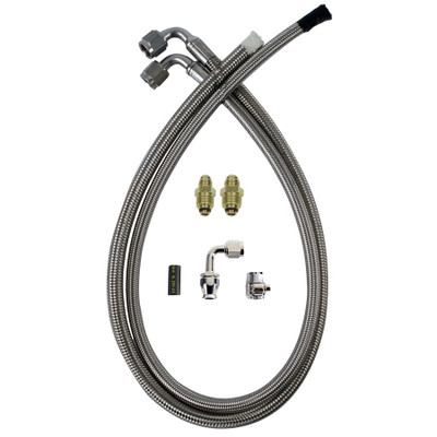 Detroit Speed Power Steering Hose Kit w/30" Hose for Mustang II Rack & Pinion - (091202DS)