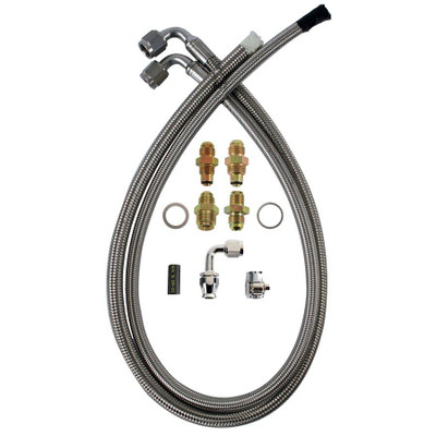  Detroit Speed Power Steering Hose Kit w/30" Hose for 600 Gearbox Only - (091301DS) 