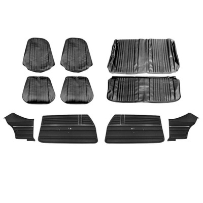  First Place Auto Parts 1969 Chevrolet Chevelle Basic Interior Kit, Bucket Seats, Standard, Coupe, Black - (69CHVBLKSMINT-K) 