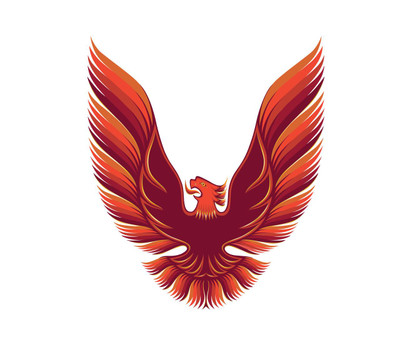  Trim Parts 1980 Pontiac Firebird Trans Am Red Hood Bird Vinyl Decal - (TPG-6271) 