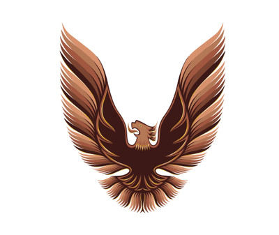 Trim Parts 1980 Pontiac Firebird Trans Am Bronze Hood Bird Vinyl Decal - (TPG-6275)