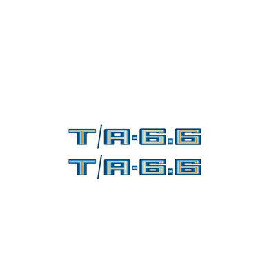  Trim Parts 1978-1979 Pontiac Firebird Trans Am "T/A 6.6" Engine Designation Graphic - Blue - (TPG-6318) 