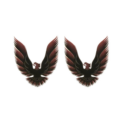  Trim Parts 1980 Firebird Formula and Trans Am Quarter Sail Panel Burgundy 3 Inch Bird Decal - (TPG-6770) 