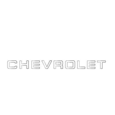Trim Parts 1988-00 Chevy Fleetside Truck Tailgate Decal Letterset - Silver - (TPG-9146)