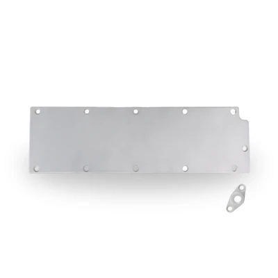 The Right Stuff Gen IV LS Valley Cover with the Oil Pressure Sensor Adapter, Blank, Accents - (G4LSVC2-S-K)