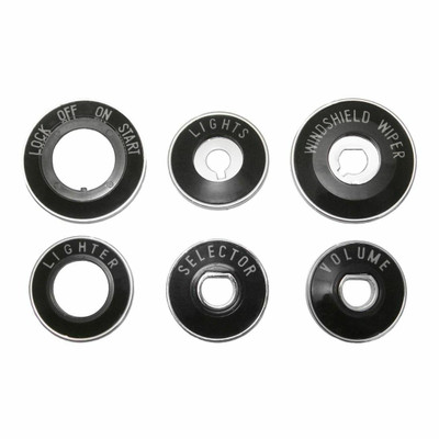 Trim Parts 1955-56 Chevrolet Bel Air Dash Bezel Set W/Chrome Backplates - 1061