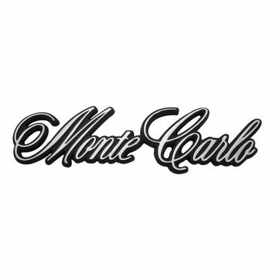 Trim Parts 1970-71 Chevrolet Monte Carlo Rear Monte Carlo Panel Emblem W/Tape, Each - 1662