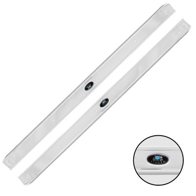 Trim Parts 1961-64 GM Full Size 2-Door Car Sill Plates W/Fasteners, Pair - 2149
