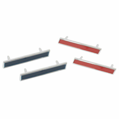 Trim Parts 1961 Chevrolet Corvette 4-Piece Front Fender Side Bars Set, Pair - 5152