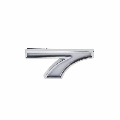 Trim Parts GM Car/Truck White Number 7 In Chevrolet Script W/Adhesive Tape, Each - 5186G