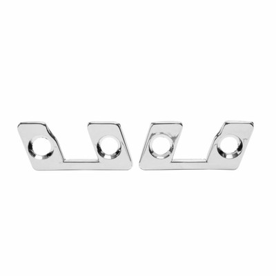 Trim Parts 1956-62 Chevrolet Corvette Convertible/Hardtop L and R Latch Plate W/Screws, Pair - 5244