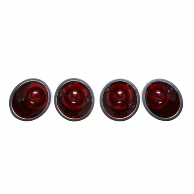 Trim Parts 1961-62 Chevrolet Corvette Set of 4 Rear Tail Light Assemblies, Each - 5309