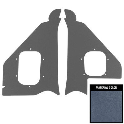 PUI Interiors 1955 Chevrolet Dark Blue Deluxe Kick Panel - 55BK38