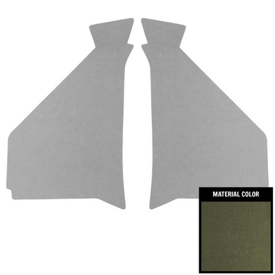 PUI Interiors 1957 Chevrolet Dark Green Kick Panel - 57BK78