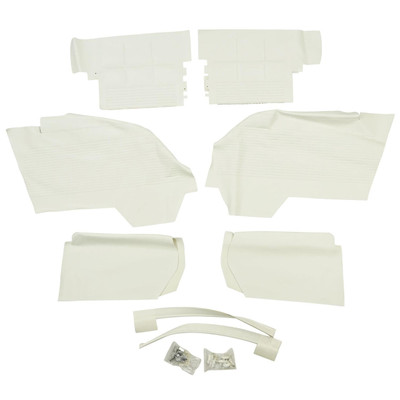 PUI Interiors 1962 Chevrolet Impala Convertible / SS Convertible White Rear Door Panels - 62BD69V