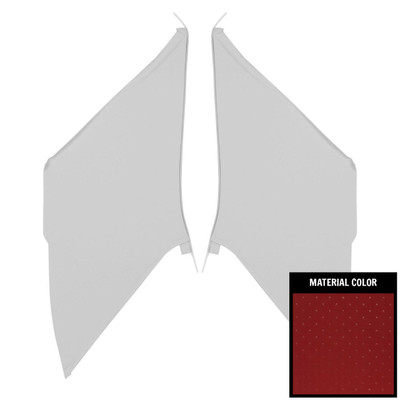 PUI Interiors 1962-1964 Chevrolet Impala Dark Red Star Earmuff Boards - 62BHB103C