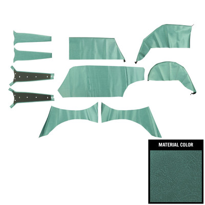 PUI Interiors 1962 Chevrolet Impala 4 Door Wagon Aqua Cargo Cover - 62BRW50R