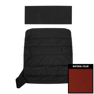 PUI Interiors 1962-1965 Chevy II/Nova Sedan Dark Red 5-Bow Basketweave Headliner - 62XH103AS