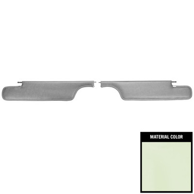 PUI Interiors 1962 Chevrolet Nova Convertible White Sun Visors - 62XV69V