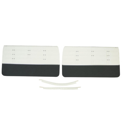 PUI Interiors 1963 Chevrolet Impala/SS Pre-Assembled White Front Door Panels - 63BD69FP