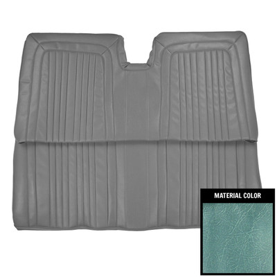 PUI Interiors 1963 Pontiac Bonneville Convertible Light Blue Rear Bench Seat Cover - 63PSB56V