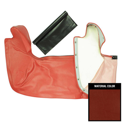 PUI Interiors 1963 Chevrolet Nova Red Convertible Top Boot - 63XT64