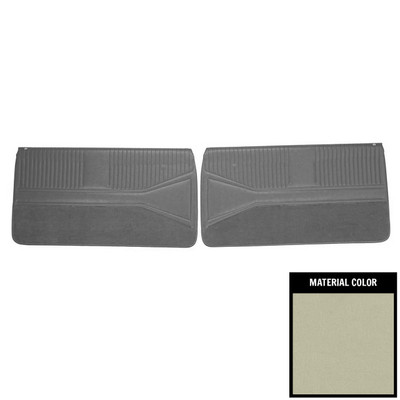 PUI Interiors 1964 Chevrolet Impala SS Pre-Assembled Fawn Front Door Panels - 64BSD58FP