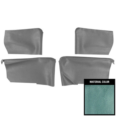 PUI Interiors 1964 Oldsmobile Cutlass/Buick Skylark Hardtop Light Blue Rear Armrest Covers - 64CR56C