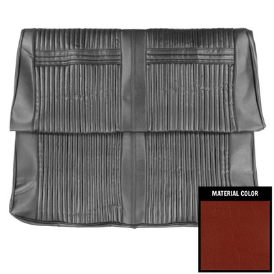 PUI Interiors 1964 Oldsmobile Cutlass Holiday Convertible Red Rear Bench Seat Cover - 64CS64VH