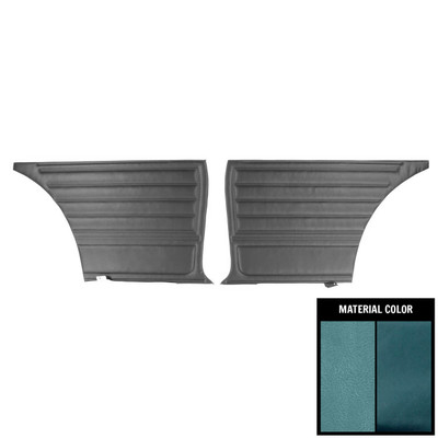 PUI Interiors 1965 Chevrolet Chevelle 2 Door Wagn 2-Tone Blue Rear Panels - 65AD2D13W