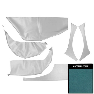 PUI Interiors 1966-1967 Chevrolet Chevelle Wagon Bright Blue Cargo Cover - 65ARW14R