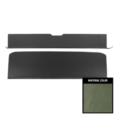 PUI Interiors 1965-1967 Chevelle/GTO/Lemans/Cutlass/Skylark Convt Aqua Rear Seat Trim Panels - 65AS02VB