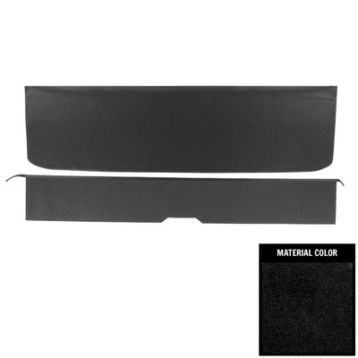 PUI Interiors 1965-1967 Chevelle/GTO/Lemans/Cutlass/Skylark Convt Black Rear Seat Trim Panels - 65AS10VB