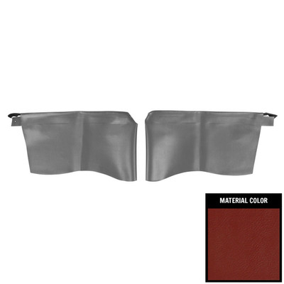 PUI Interiors 1965 Chevrolet Impala SS Hardtop Red Rear Armrest Covers - 65BR30C