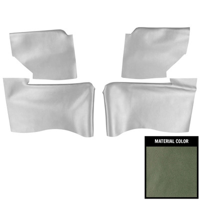 PUI Interiors 1965 Chevrolet Impala Convertible Aqua Rear Armrest Covers - 65BRN02