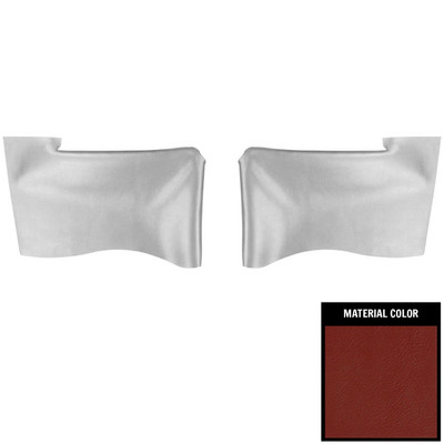 PUI Interiors 1965 Chevrolet Impala Hardtop Red Rear Armrest Covers - 65BRN30C