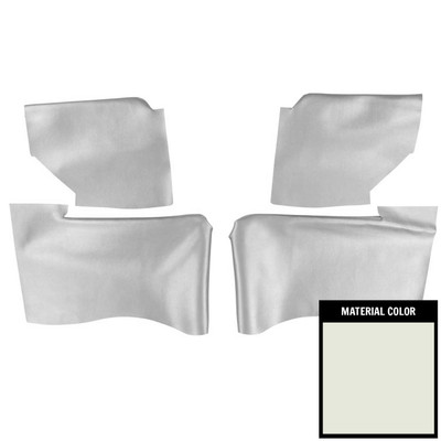 PUI Interiors 1965 Chevrolet Impala Convertible White Rear Armrest Covers - 65BRN37