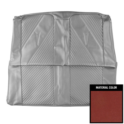 PUI Interiors 1965 Pontiac GTO Sedan Metallic Red Rear Seat Cover - 65GS08S