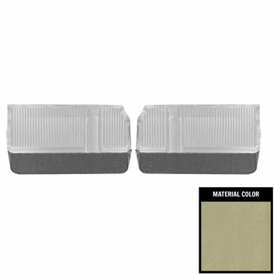 PUI Interiors 1965 Pontiac 22 Parchment/Black Front Door Panels - 65PD227